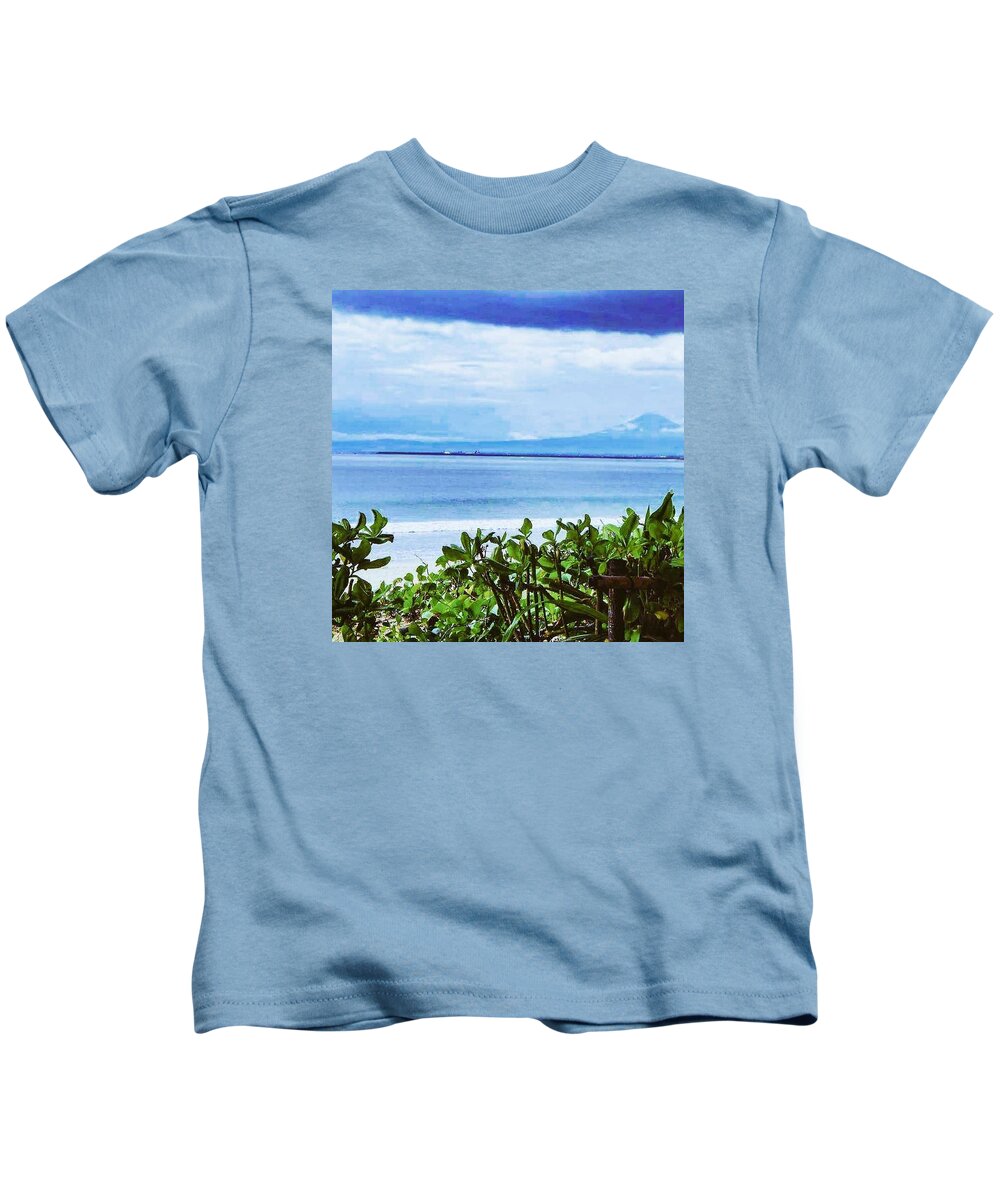 Sensation Kids T-Shirt featuring the photograph Beach Beauty by Khushboo N