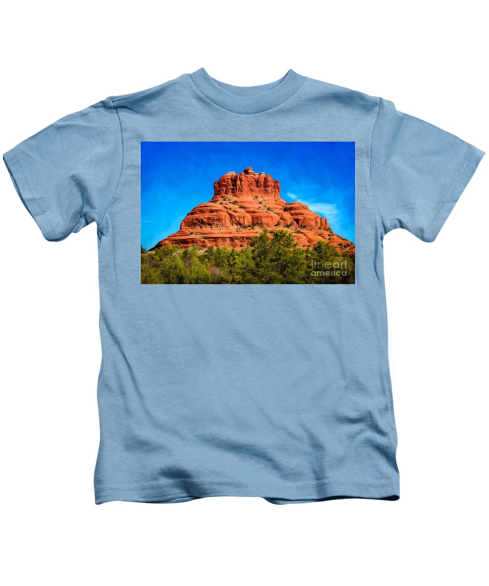 Jon Burch Kids T-Shirt featuring the photograph Bell Rock Tower by Jon Burch Photography