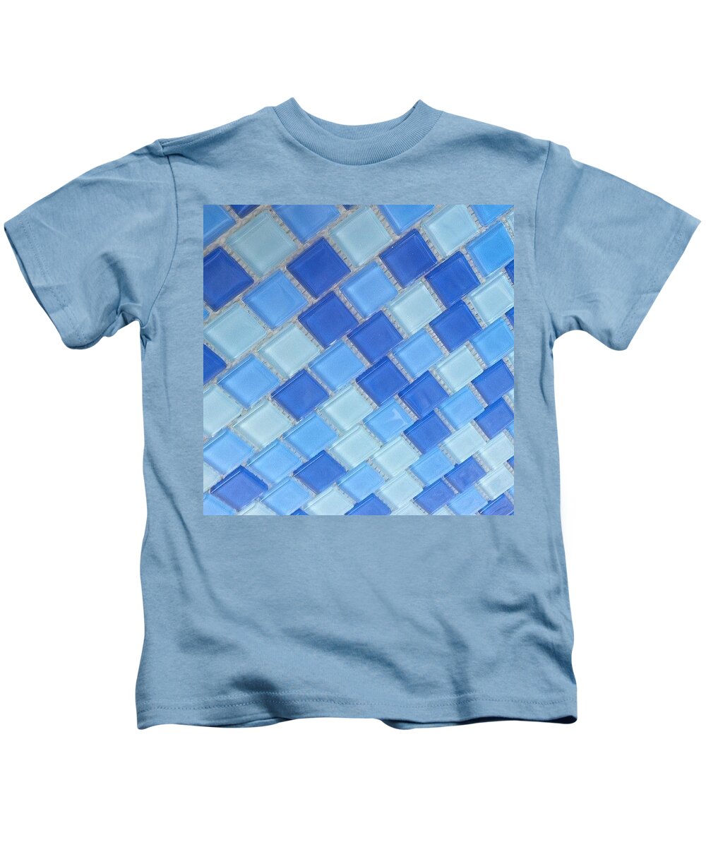 Blue Kids T-Shirt featuring the photograph Blue Is My Favorite Color. #blue by Austin Tuxedo Cat