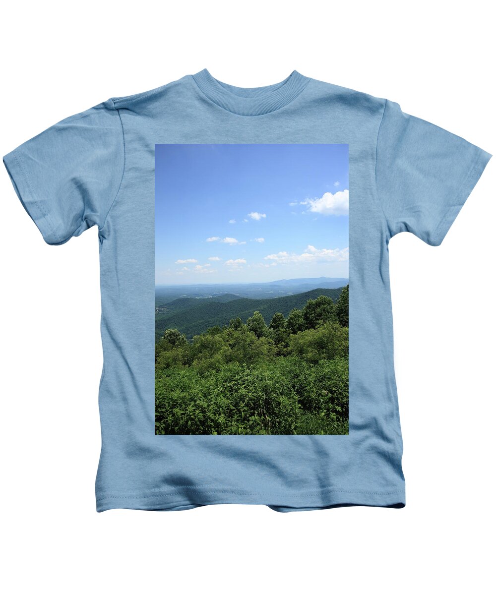 America Kids T-Shirt featuring the photograph Blue Ridge Mountains 8 by Frank Romeo