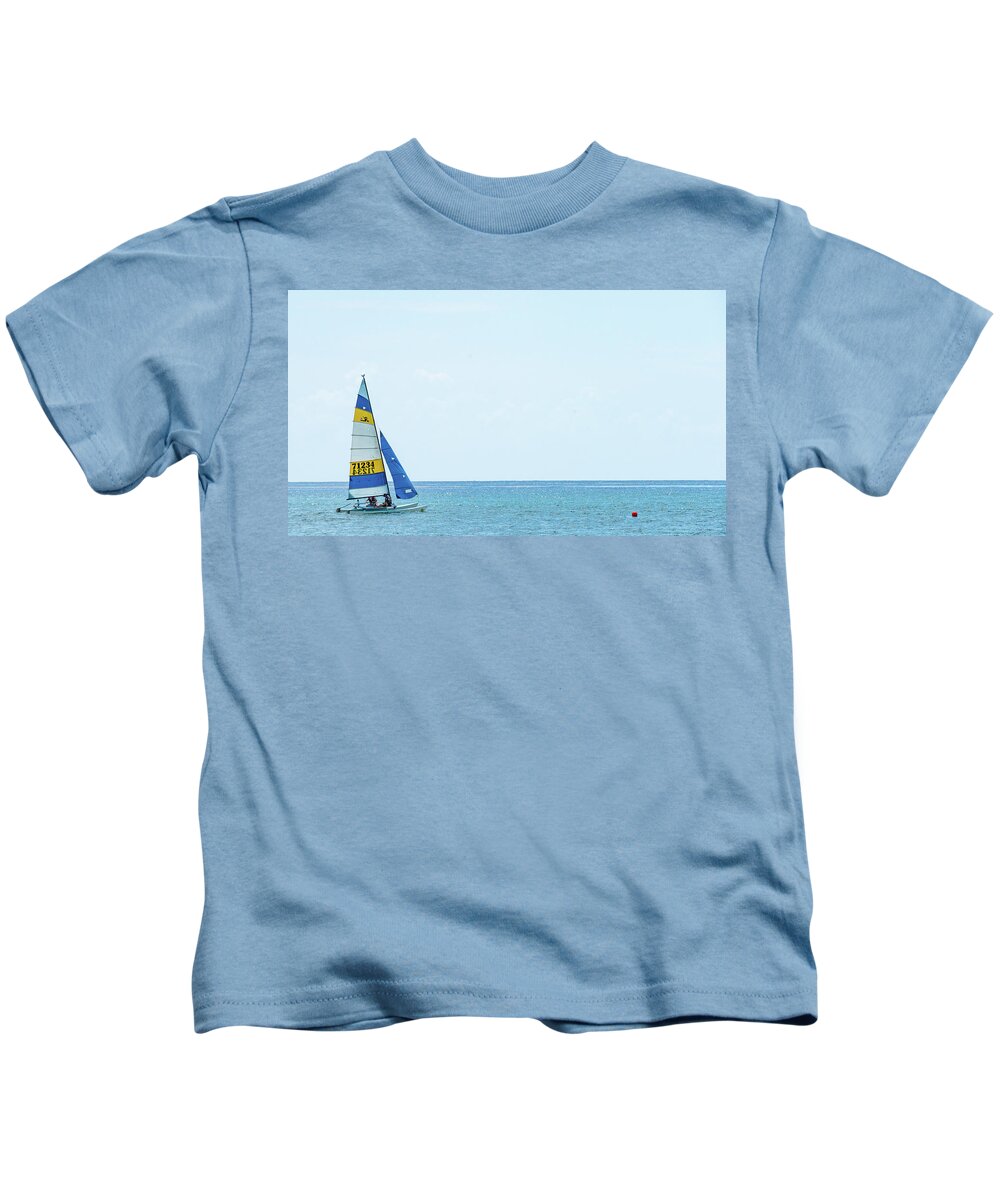 Florida Kids T-Shirt featuring the photograph Colorful Catamaran 3 Delray Beach Florida by Lawrence S Richardson Jr