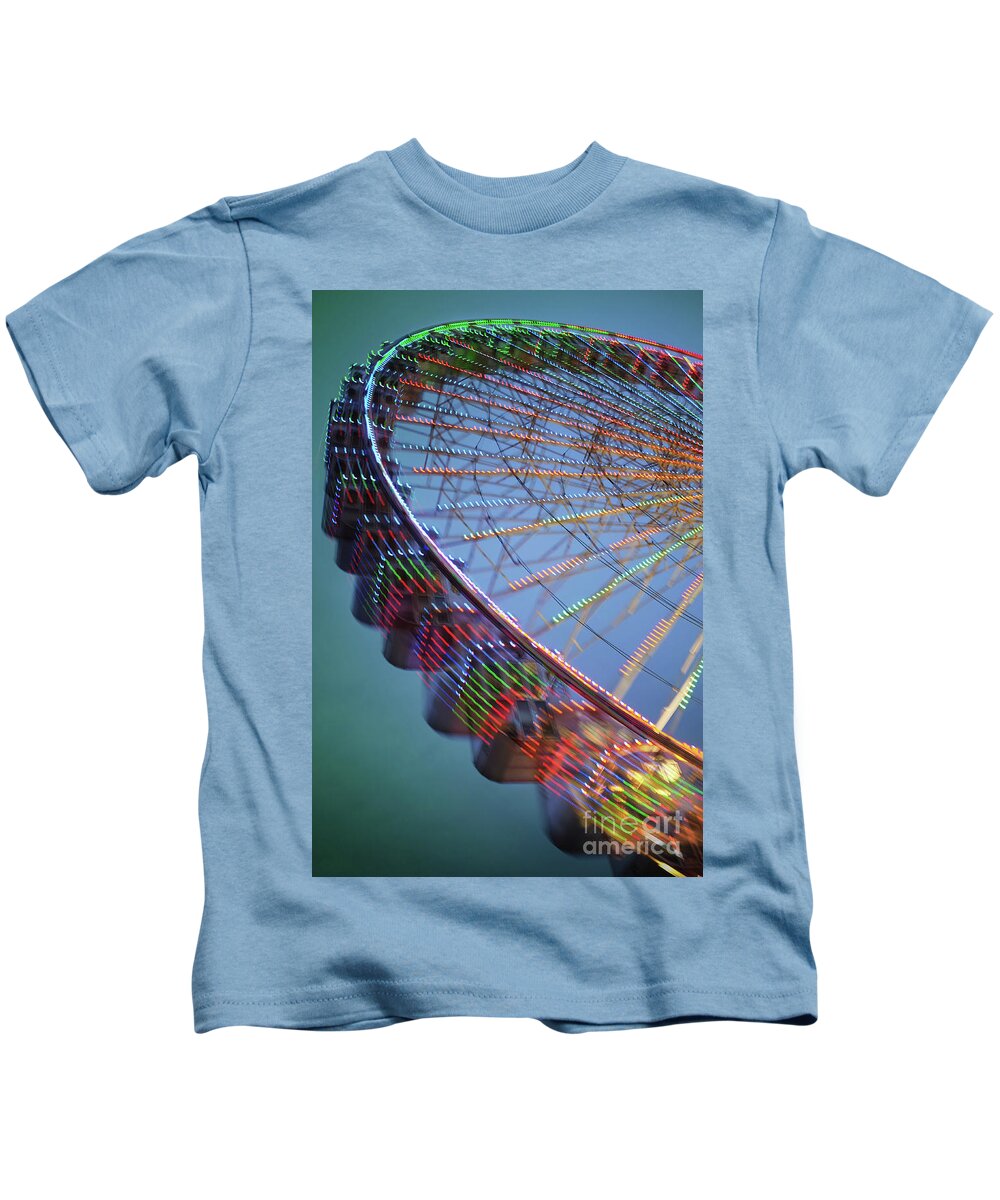 Colorful Kids T-Shirt featuring the photograph Colorful Ferris Wheel by Carlos Caetano