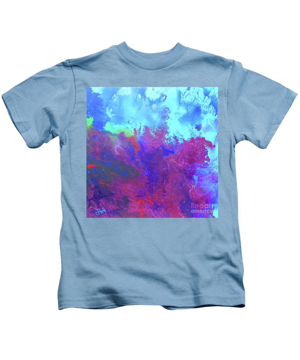 Coral Kids T-Shirt featuring the painting Coral Eruption by Jerome Wilson