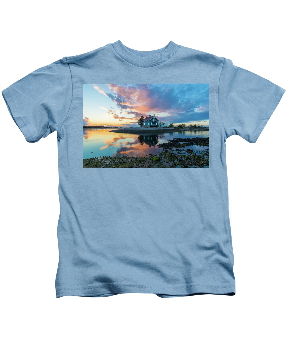 Stony Brook Kids T-Shirt featuring the photograph Cottage at Twilight by Sean Mills