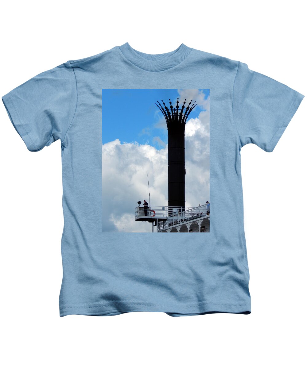 Smoke Stack Kids T-Shirt featuring the photograph Crowned Clouds by Wild Thing
