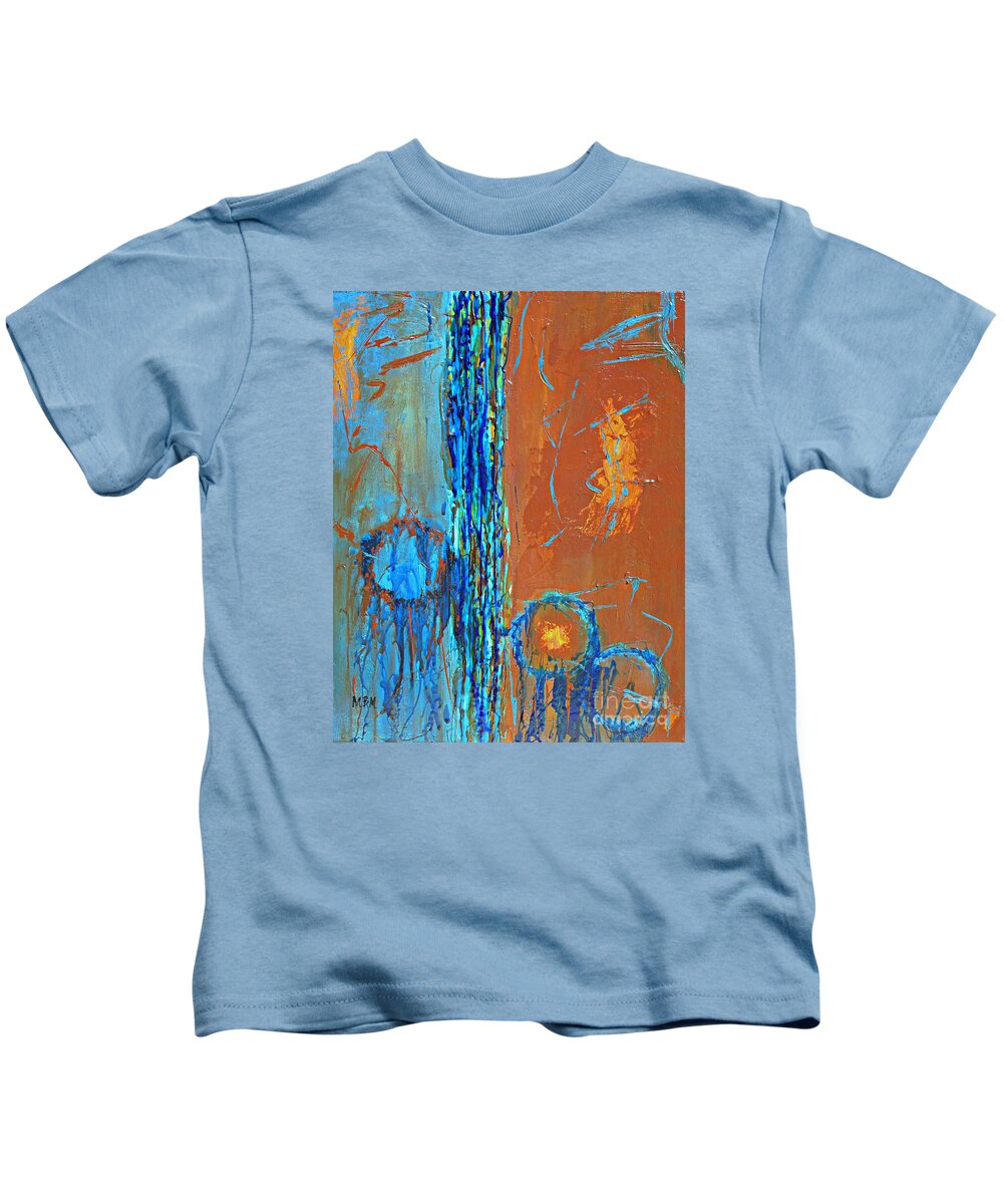 Abstract Kids T-Shirt featuring the painting Dream Catcher by Mary Mirabal