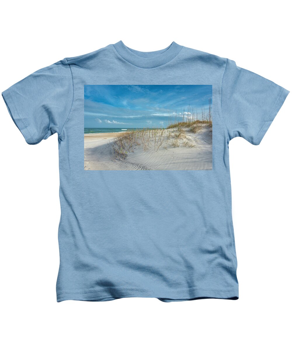 Cape Lookout Kids T-Shirt featuring the photograph Dune#254 by WAZgriffin Digital