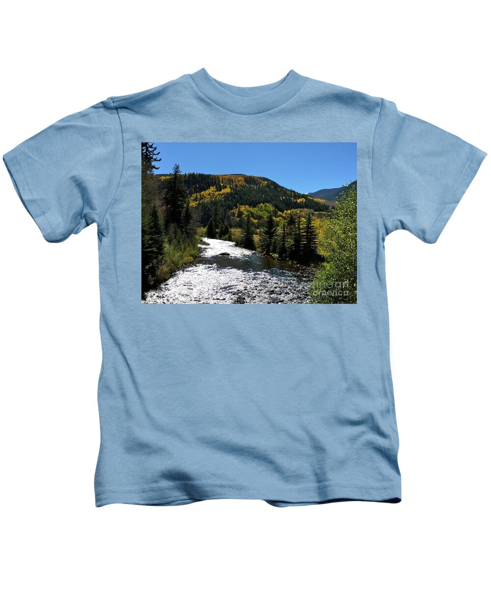 Stream Kids T-Shirt featuring the photograph Fall #1 by Dennis Richardson