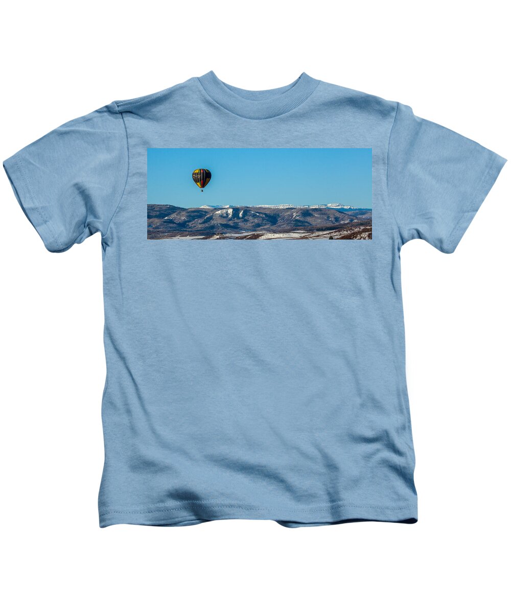 Steamboat Kids T-Shirt featuring the photograph High Above by Kevin Dietrich