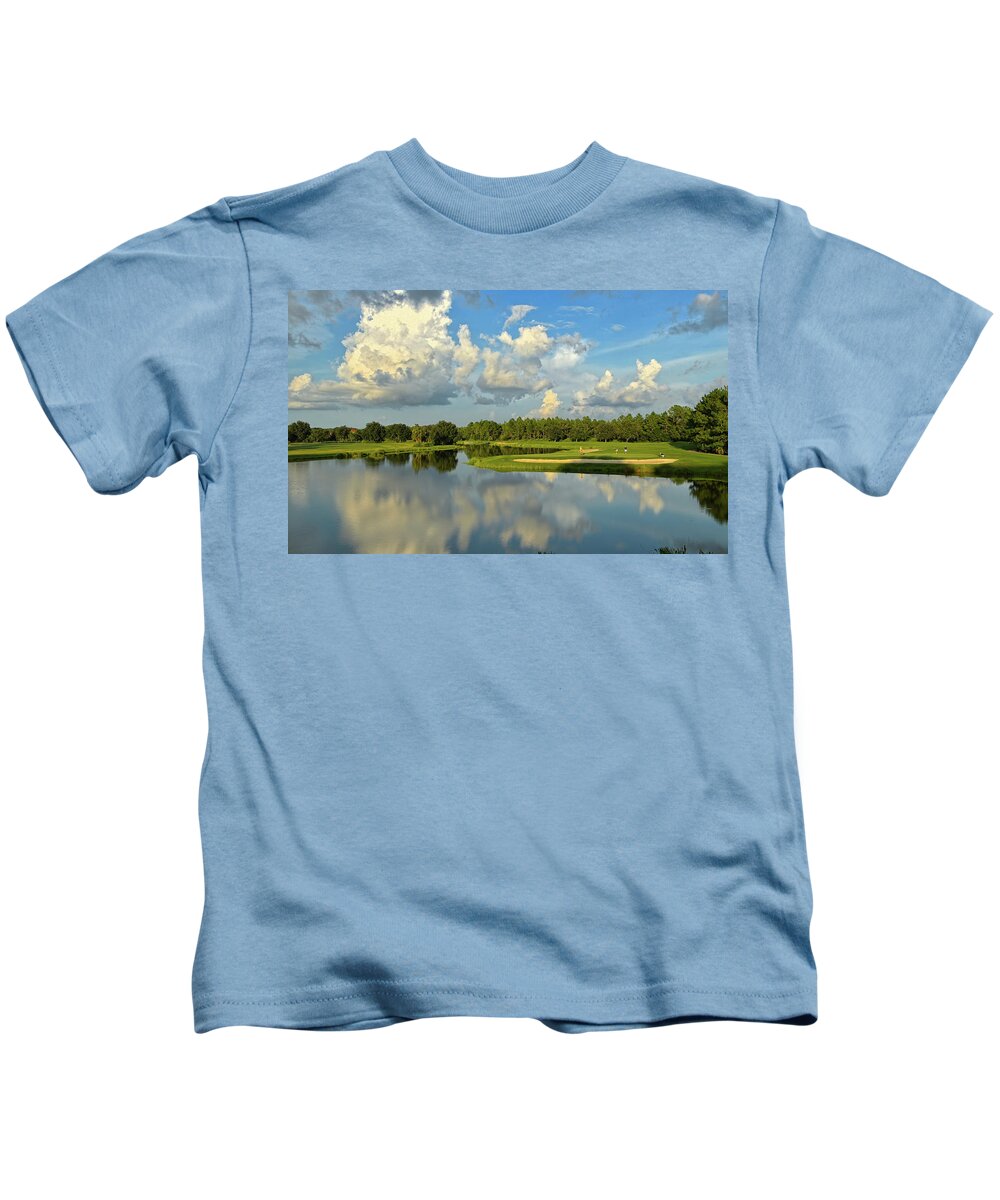 Landscape Kids T-Shirt featuring the photograph Hunter's Green Hole 18 by Steven Sparks