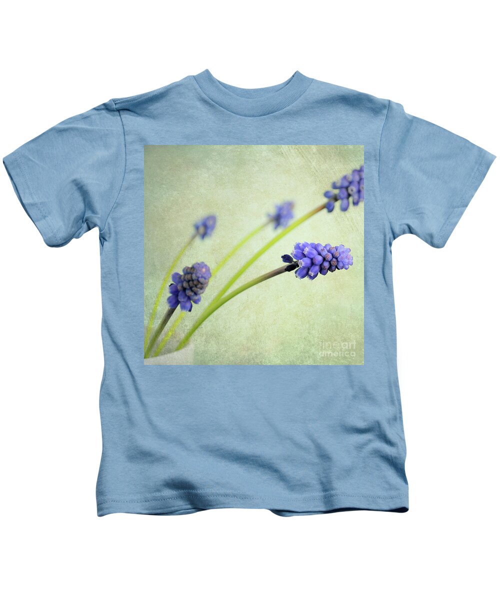 Hyacinth Kids T-Shirt featuring the photograph Hyacinth Grape by Lyn Randle