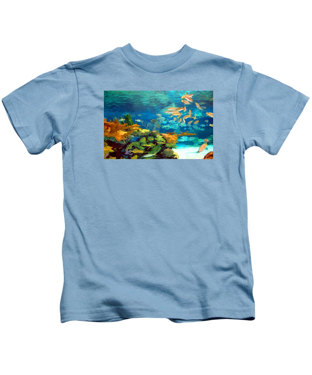 Reef Kids T-Shirt featuring the photograph Inland Reef by Sam Davis Johnson