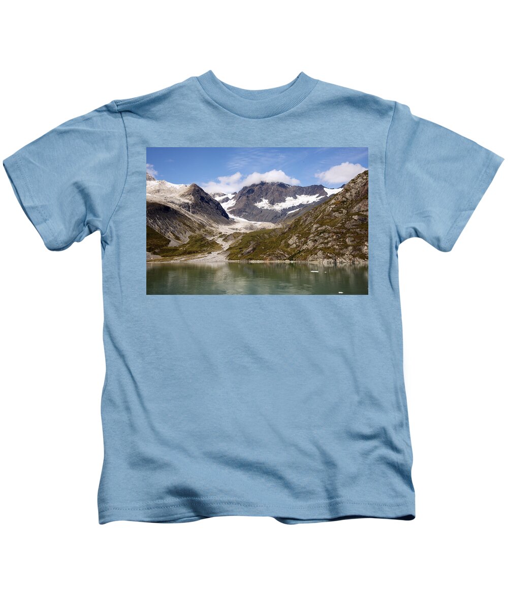 Glacier Kids T-Shirt featuring the photograph John Hopkins Glacier 5 by Richard J Cassato