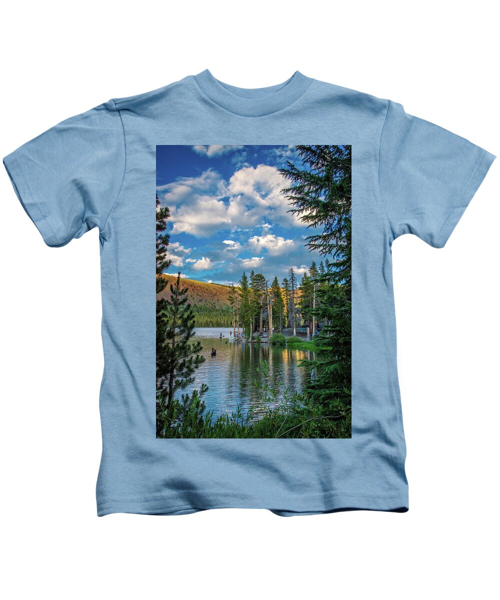 High Sierra Kids T-Shirt featuring the photograph Lake Mary Vertical by Lynn Bauer