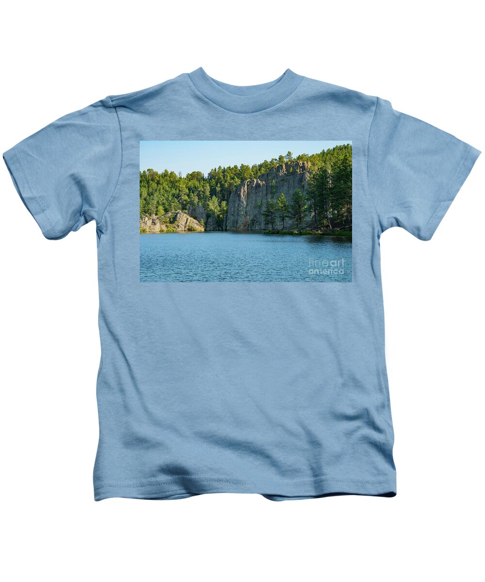 Needles Highway Kids T-Shirt featuring the photograph Legion Lake by Bob Phillips