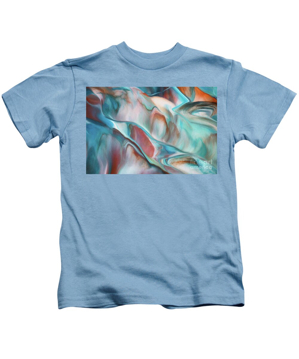 Abstract Kids T-Shirt featuring the painting Like Georgia by Patti Schulze