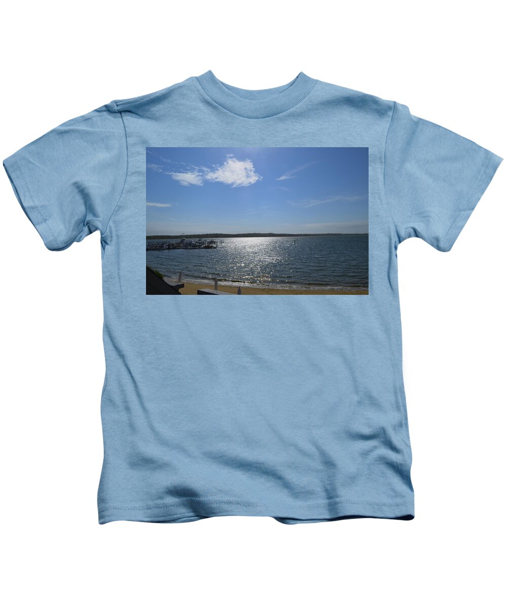 Water Kids T-Shirt featuring the photograph Montauk Seascape by Erik Burg