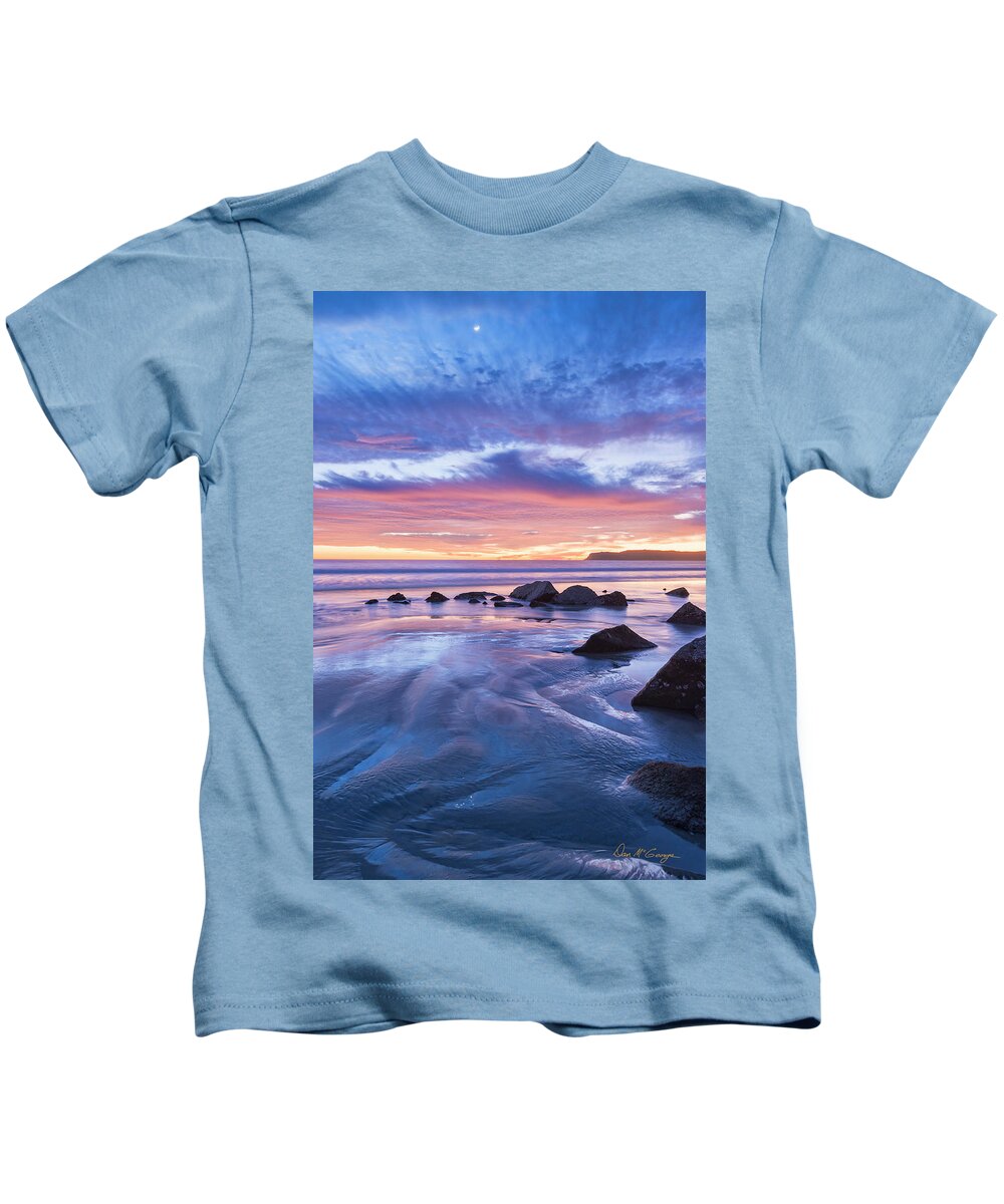 Point Loma Kids T-Shirt featuring the photograph Moon Above by Dan McGeorge