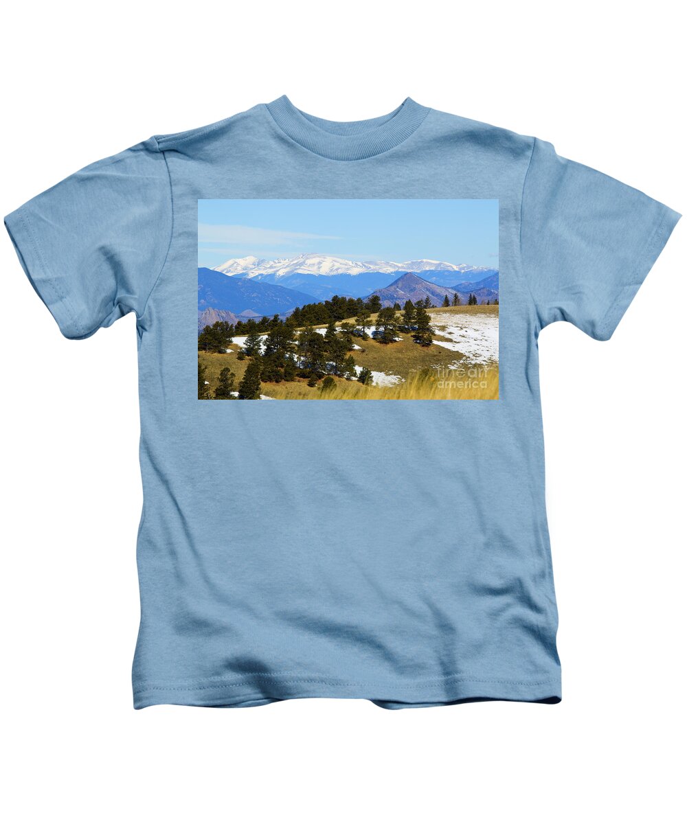Mosquito Range Kids T-Shirt featuring the photograph Mosquito Range Mountains by Steven Krull