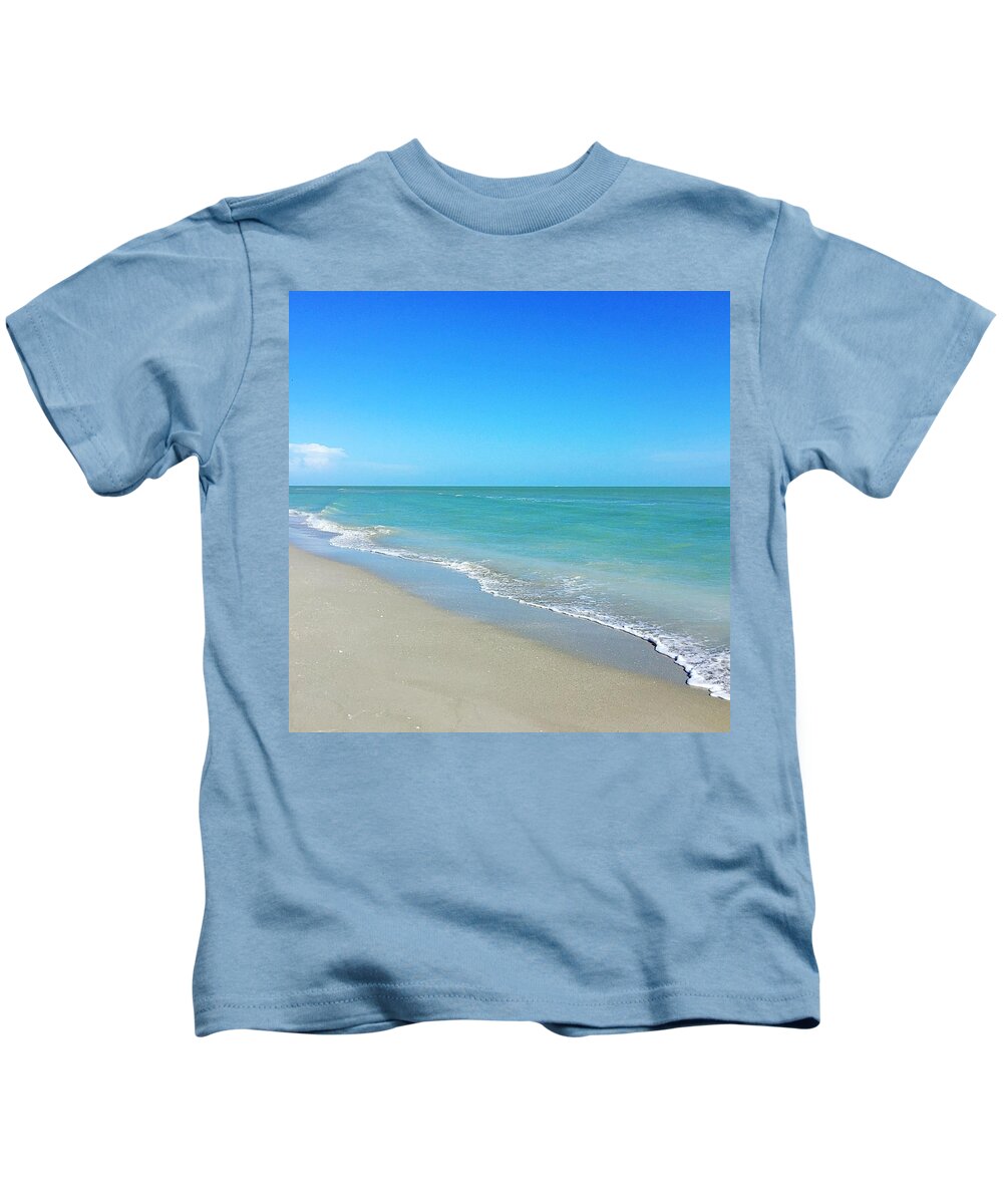 Sanibel Kids T-Shirt featuring the photograph No Caption Needed by Melanie Moraga