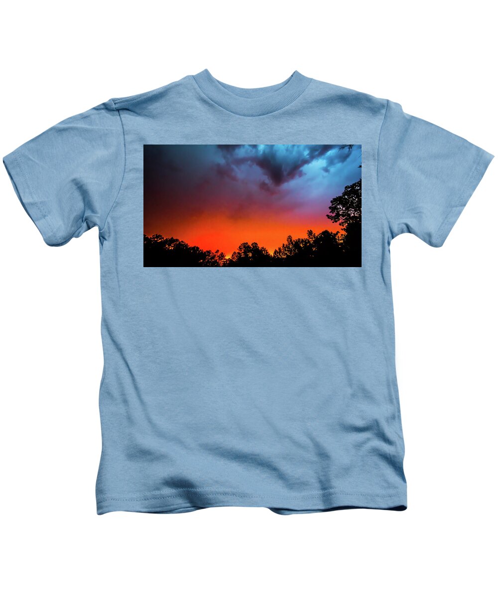 Alabama Kids T-Shirt featuring the photograph Opposing Forces of Sunset by James-Allen