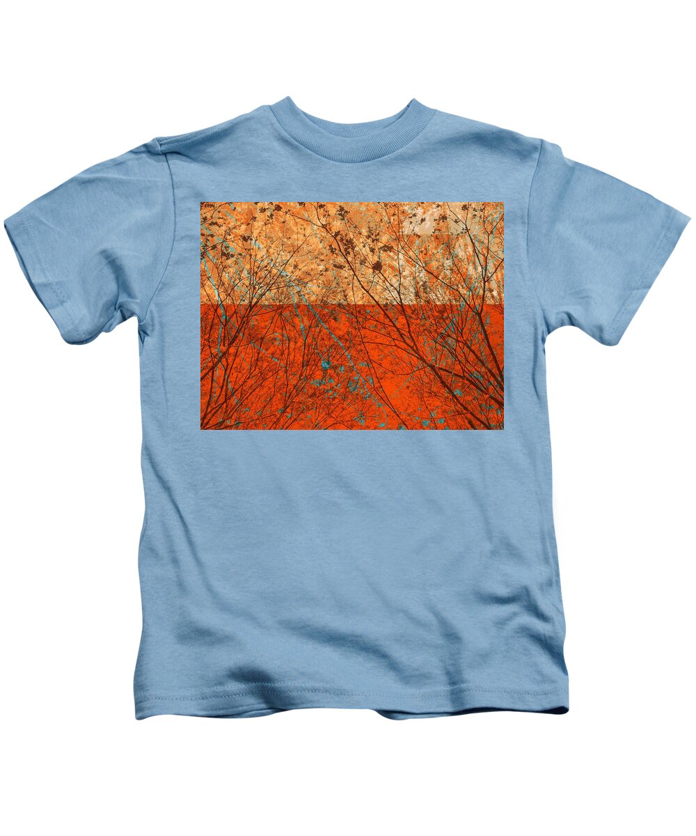Tree Kids T-Shirt featuring the photograph Orange Meditation by Andy Rhodes