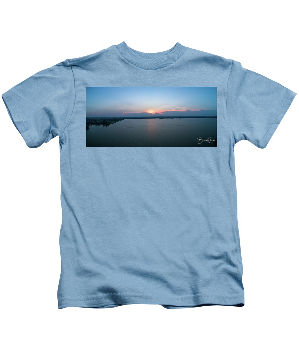  Kids T-Shirt featuring the photograph Orchard Island Sunset by Brian Jones