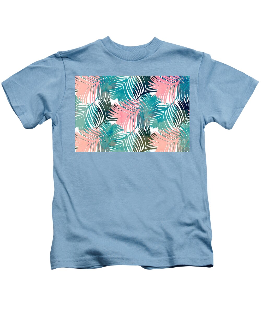 Pattern Kids T-Shirt featuring the digital art Pattern Jungle by Emanuela Carratoni