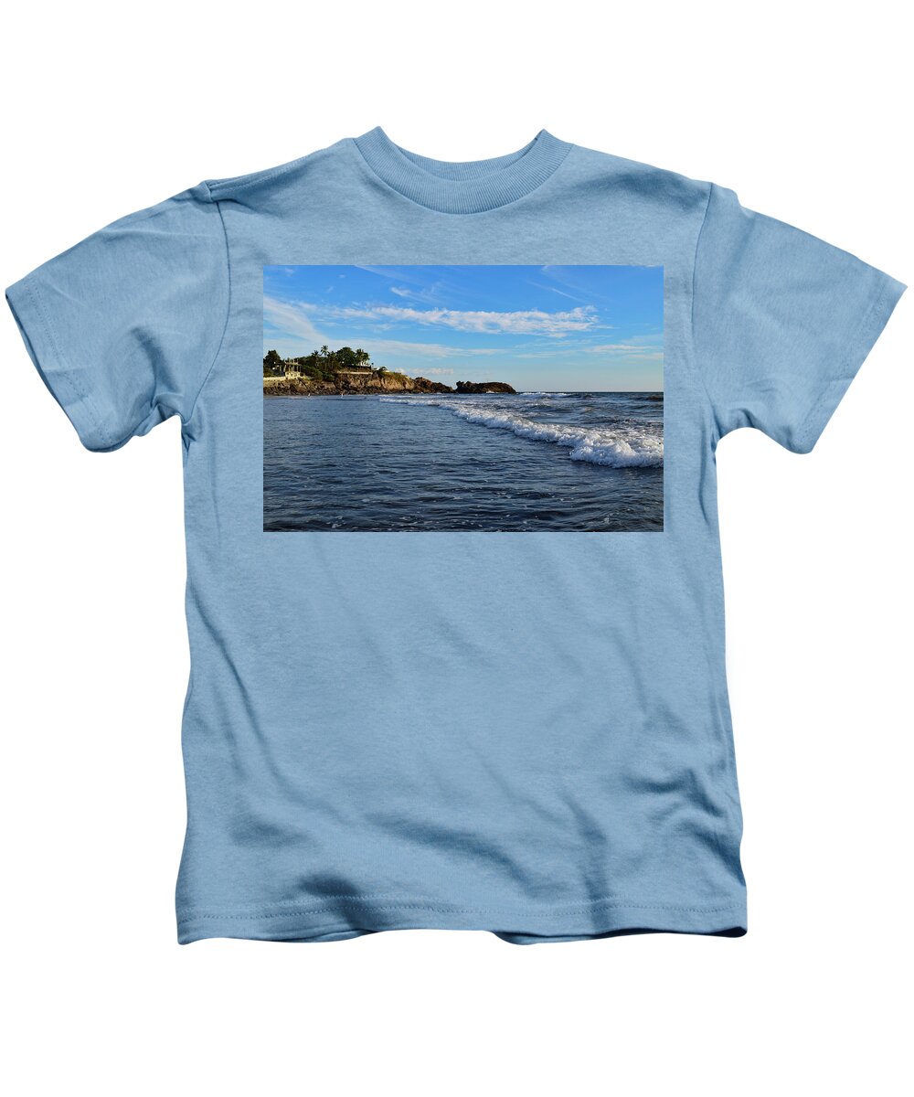 Beach Kids T-Shirt featuring the photograph Poneloya Beach Before Sunset by Nicole Lloyd