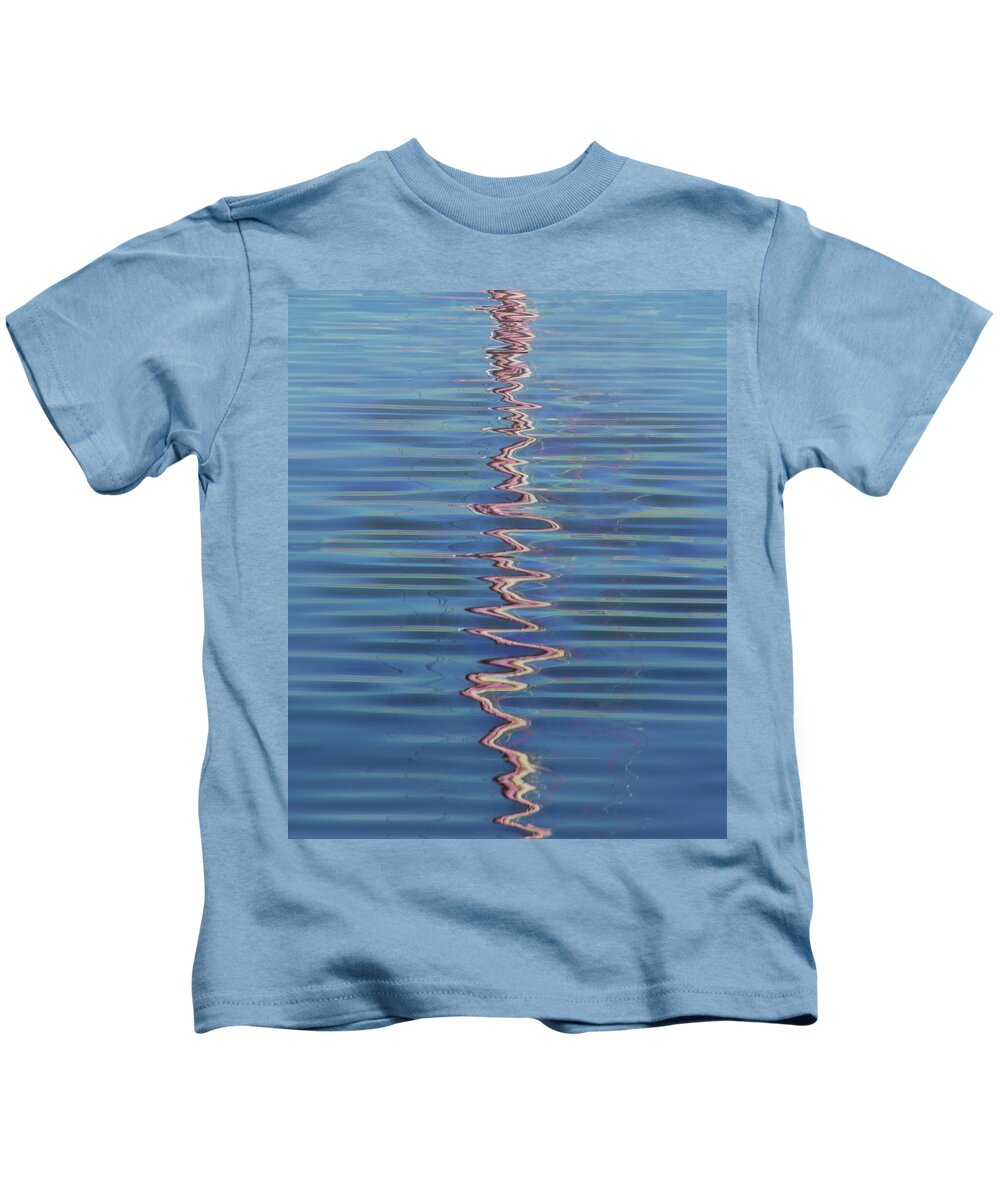 Mast Kids T-Shirt featuring the photograph Reflections of a Mast by Mitch Spence
