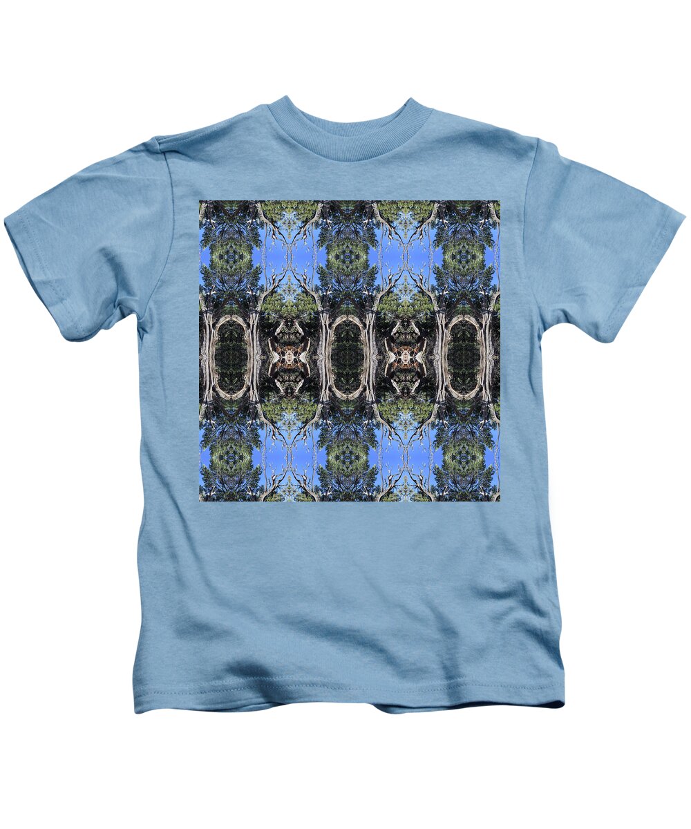 Surrealistic Kids T-Shirt featuring the digital art Reflections of My Let It Be Tree by Julia L Wright