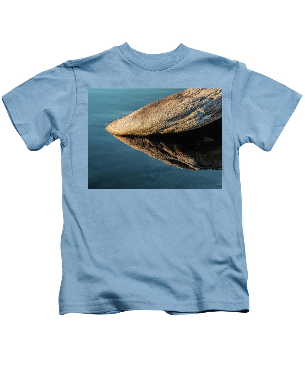 Sunset Kids T-Shirt featuring the photograph Rock reflection by Martin Gollery