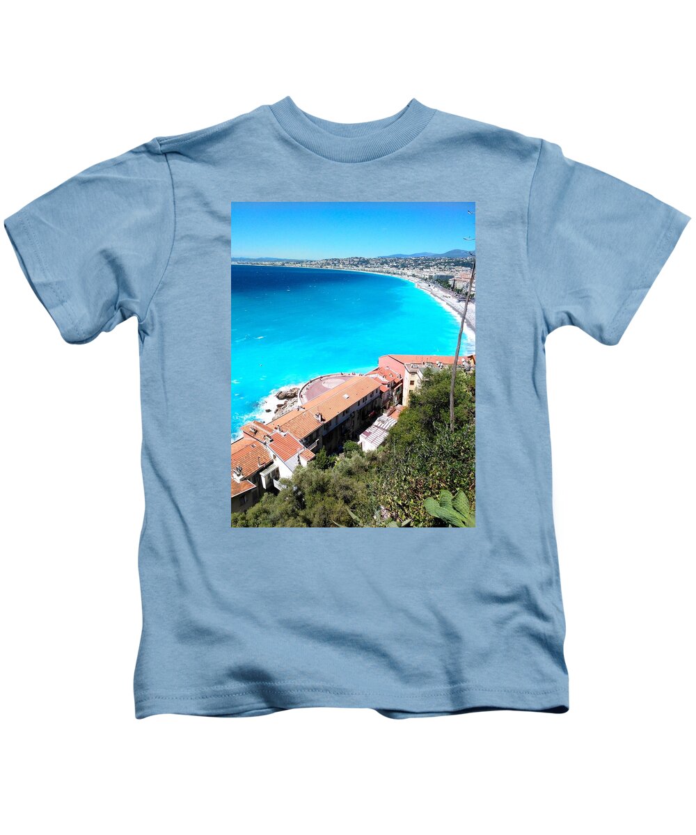 Nice Kids T-Shirt featuring the photograph Shore Line by Tiffany Marchbanks
