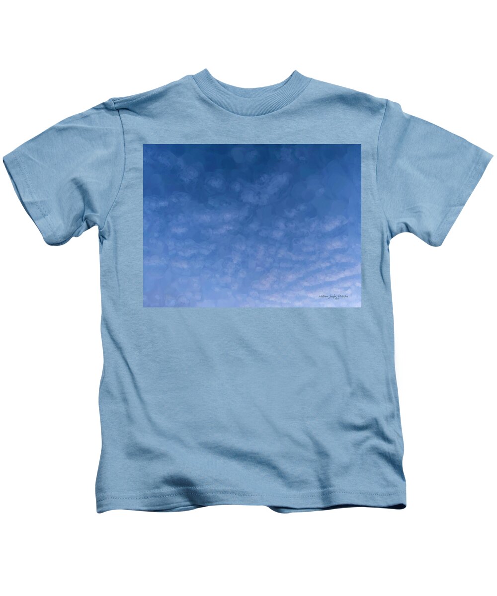 Skyscape Kids T-Shirt featuring the painting Solstice Dawn by Bill McEntee