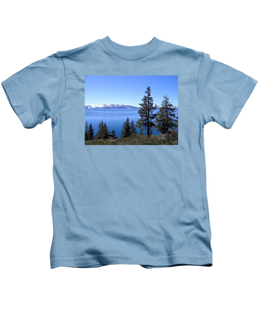 Lake Tahoe Kids T-Shirt featuring the photograph Spectacular Lake Tahoe by Will Borden