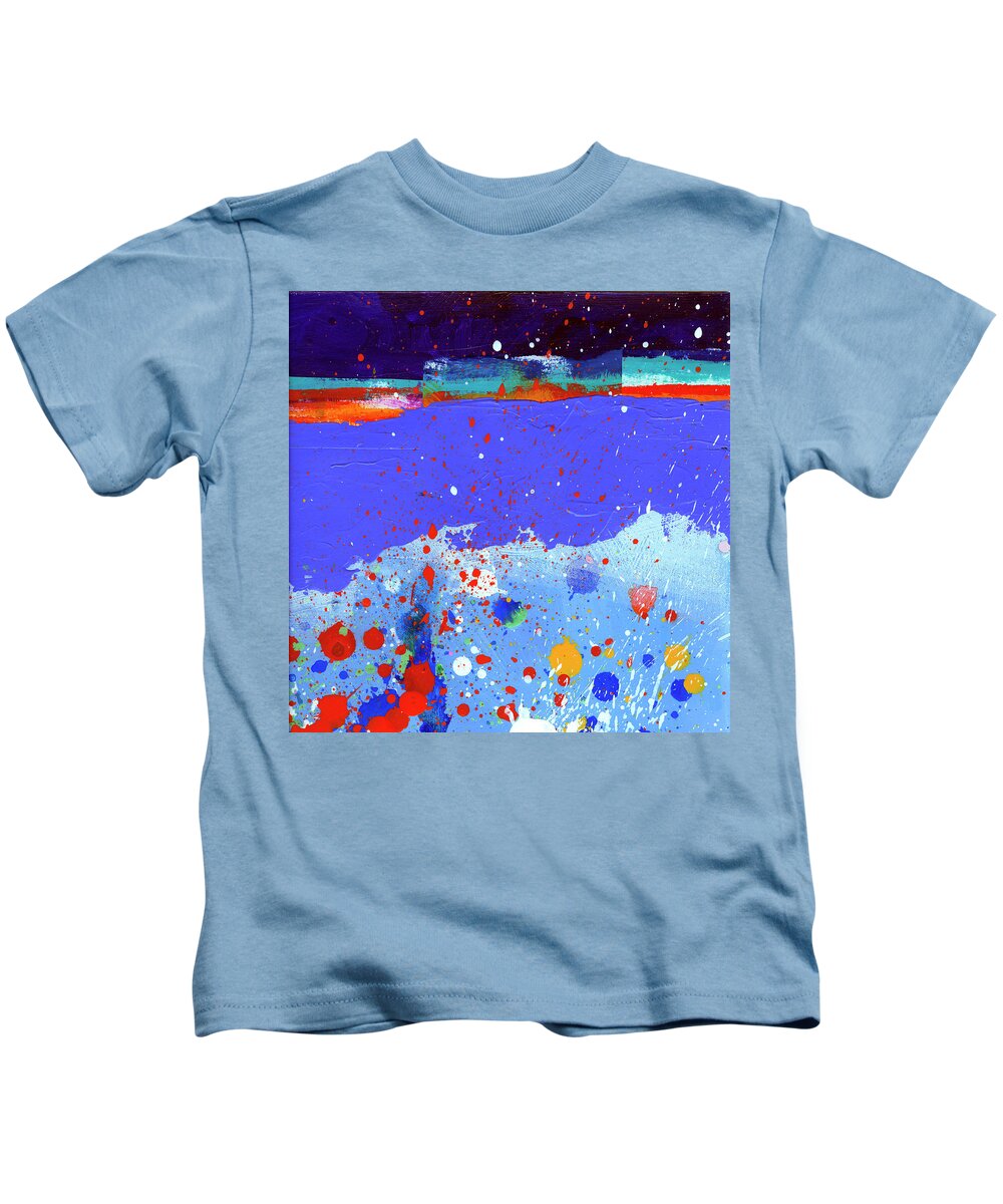  Jane Davies Kids T-Shirt featuring the painting Splash#5 by Jane Davies