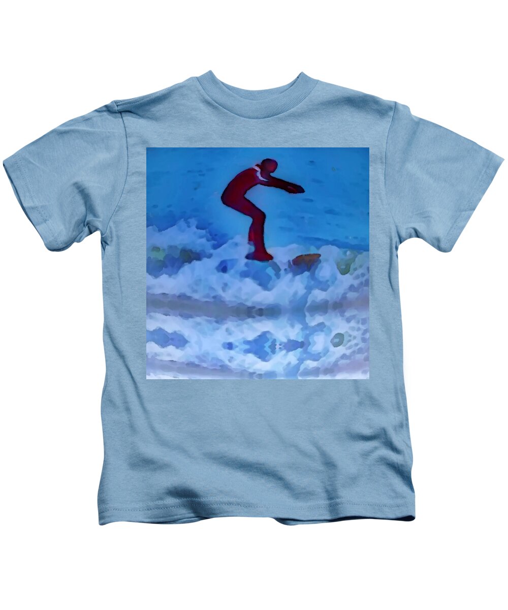 Surfer Kids T-Shirt featuring the photograph Surfs Up by Bill Cannon