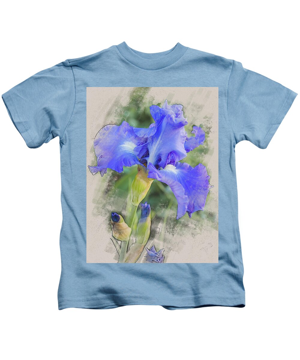 5dii Kids T-Shirt featuring the digital art Victoria Falls by Mark Mille