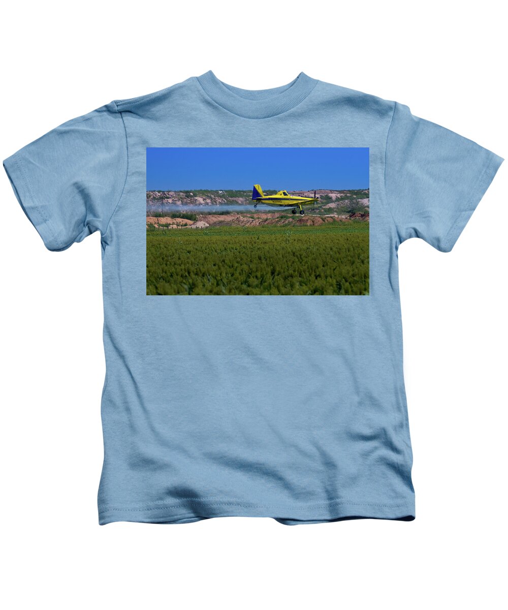 West Texas Kids T-Shirt featuring the photograph West Texas Airforce by Adam Reinhart