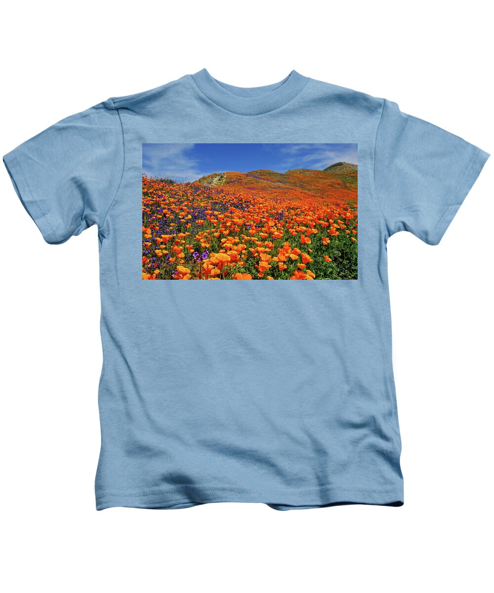 Wildflowers Kids T-Shirt featuring the photograph Wildflower Jackpot by Lynn Bauer