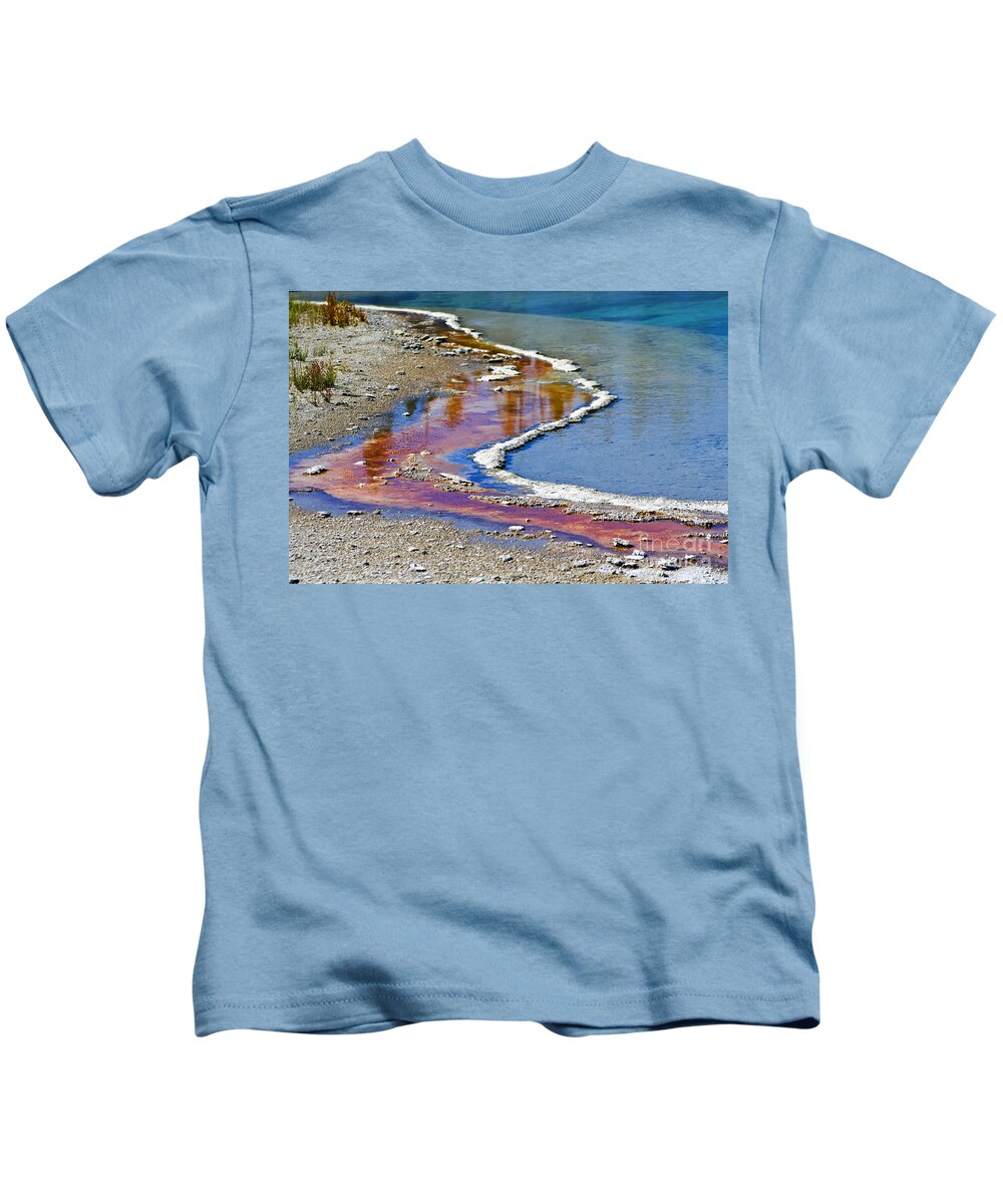 Colorful Kids T-Shirt featuring the photograph Yellowstone Abstract I by Teresa Zieba