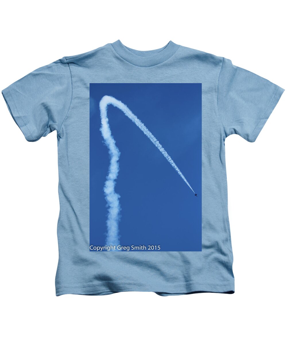 Blue Angels Nas Oceana Kids T-Shirt featuring the photograph Blue Angels NAS Oceana #17 by Greg Smith