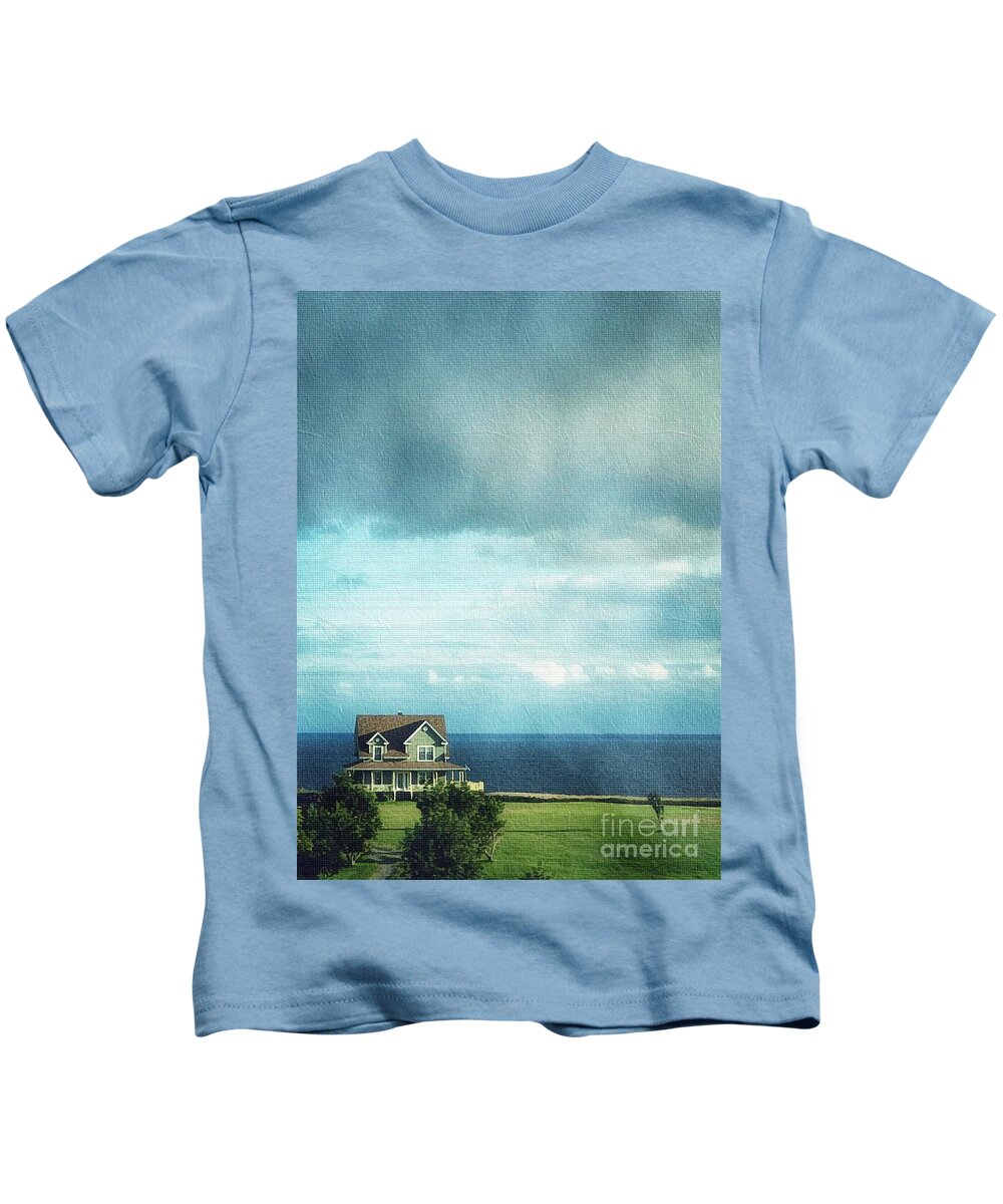 Quebec Kids T-Shirt featuring the digital art Calm Before the Storm by Diana Rajala