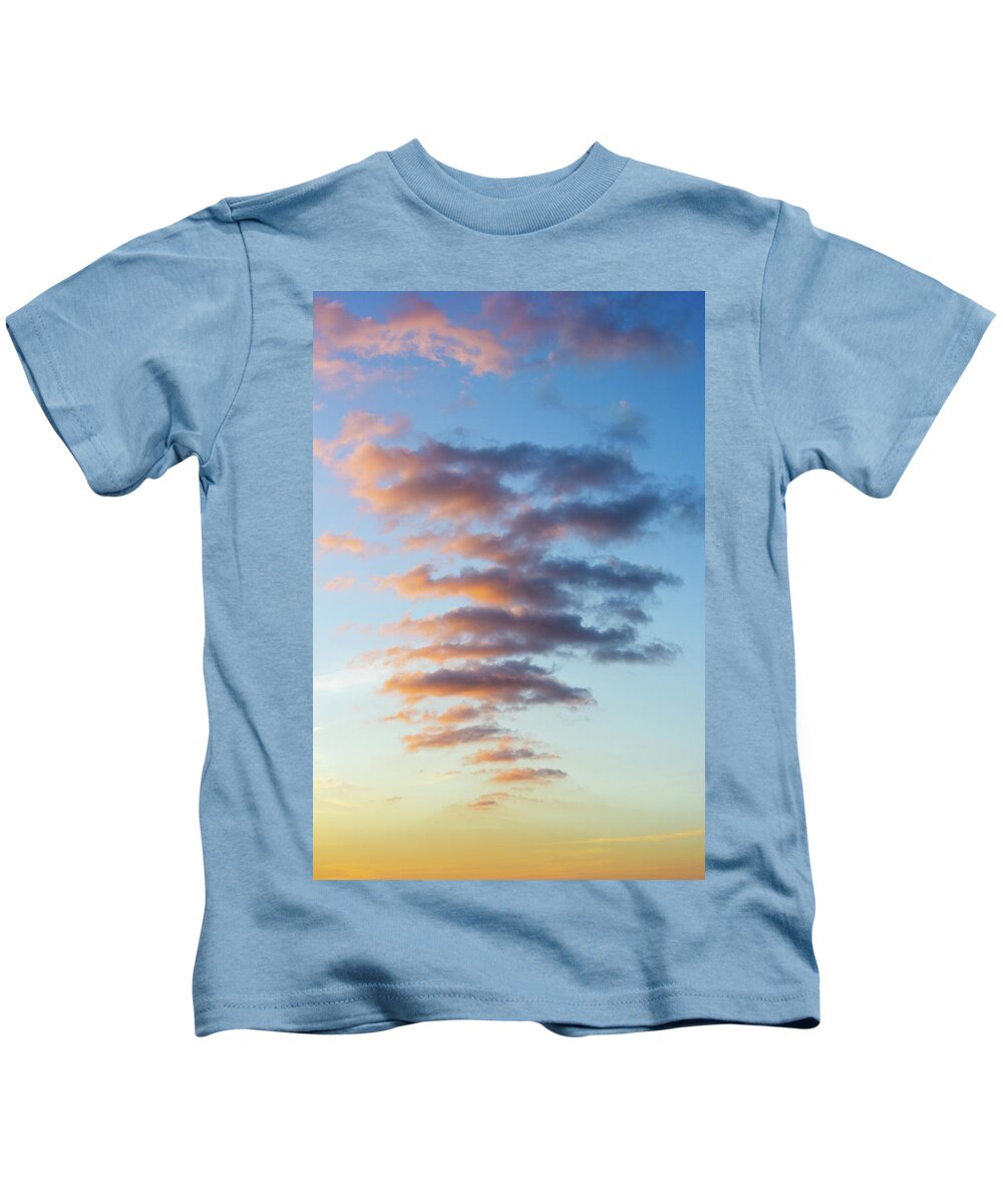 Houston Downtown Clouds Skyline Kids T-Shirt featuring the photograph Clouds 2 by Rocco Silvestri