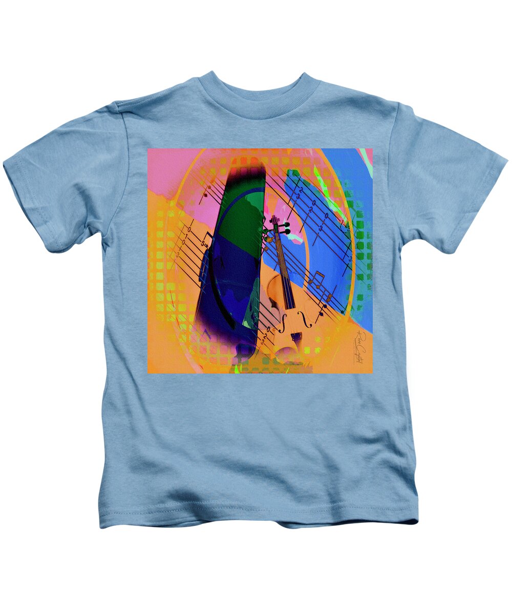 Abstract Kids T-Shirt featuring the photograph Contemporary Strings by Rene Crystal
