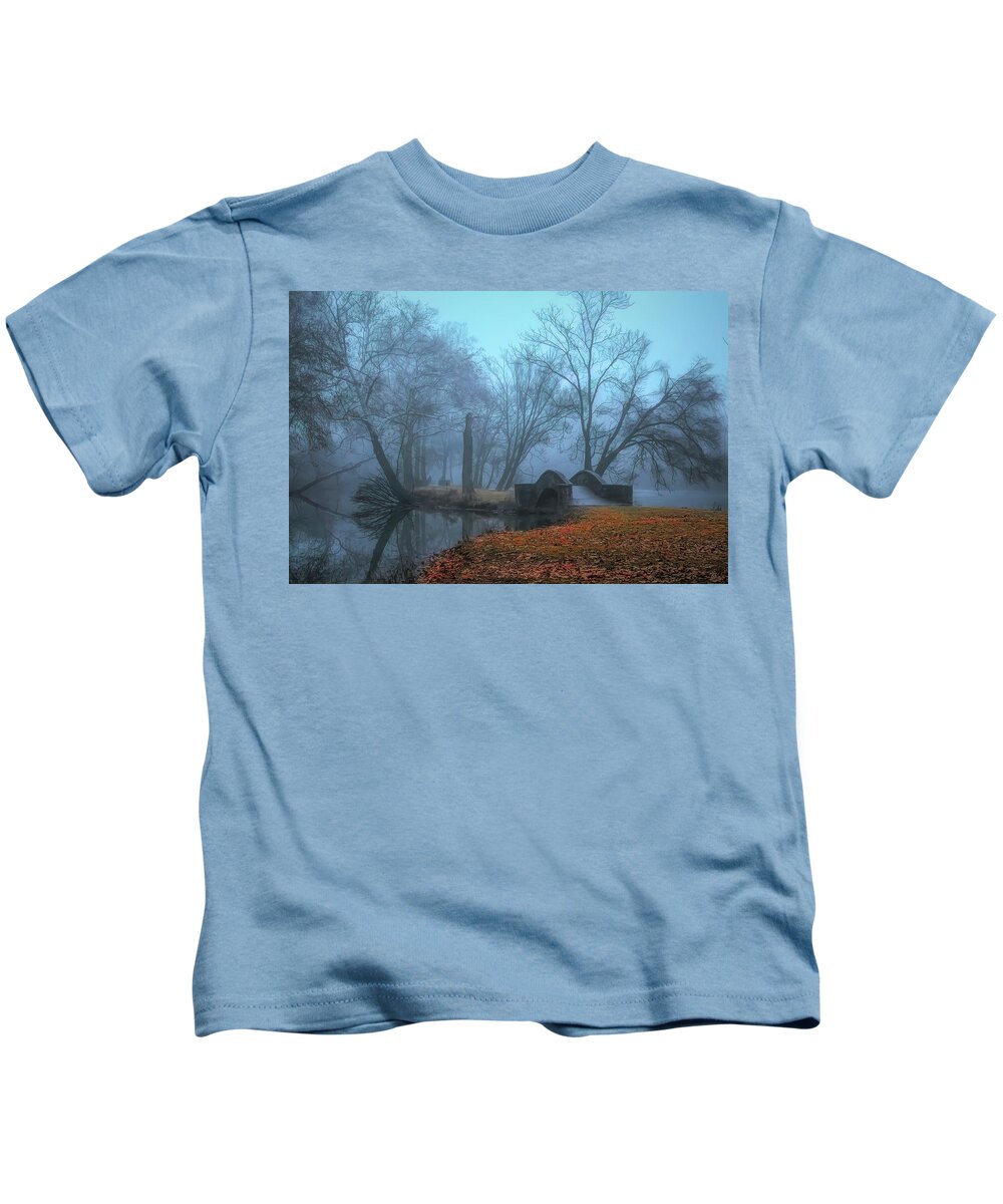  Kids T-Shirt featuring the photograph Crossing Into Winter by Jack Wilson
