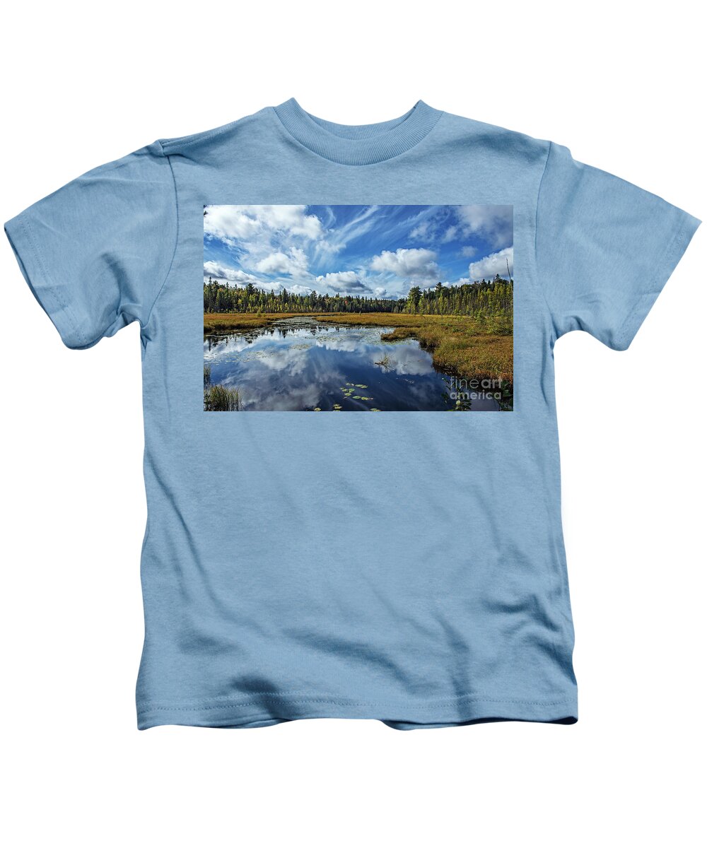 Nina Stavlund Kids T-Shirt featuring the photograph Falling for Algonquin by Nina Stavlund