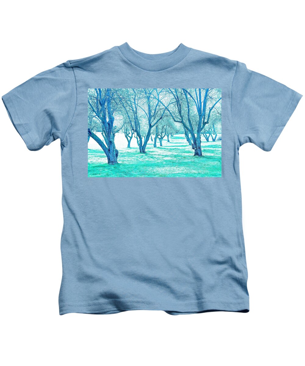 Trees Kids T-Shirt featuring the photograph Grove 1 by Marty Klar