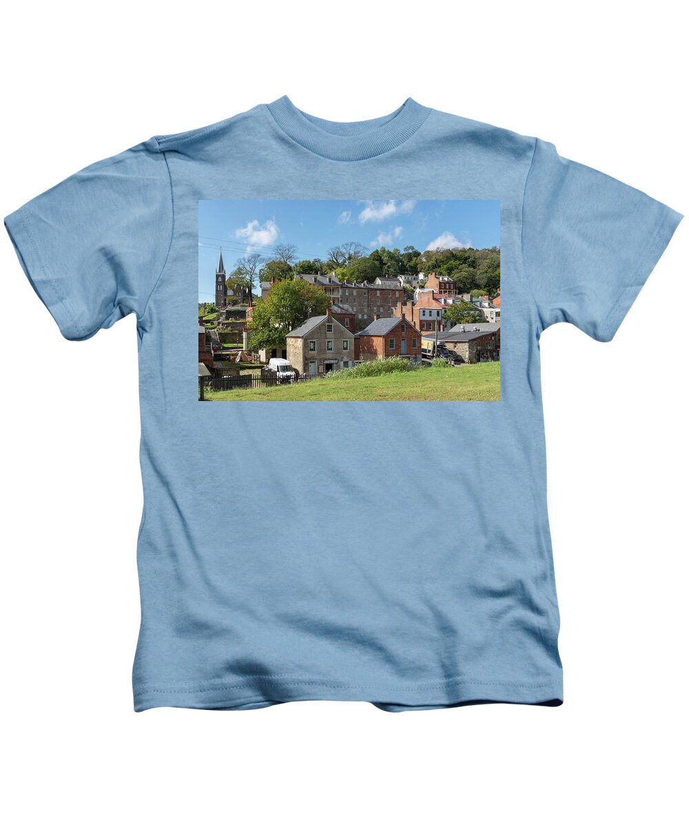 Landscape Kids T-Shirt featuring the photograph Harper's Ferry, WV by Charles Kraus