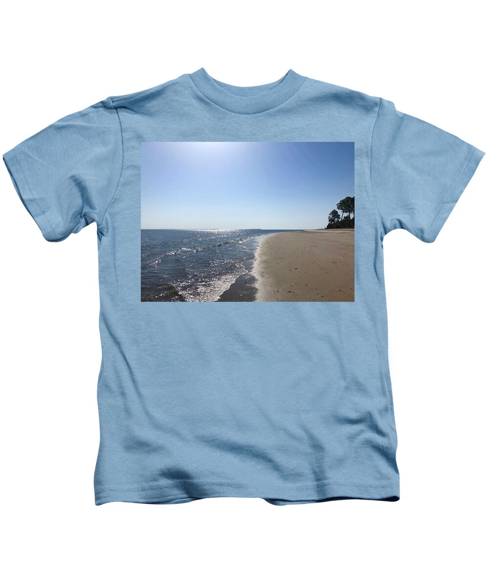 Hidden Beach Kids T-Shirt featuring the photograph Hidden Beach on Pine Island at Dolphin Head by Dennis Schmidt